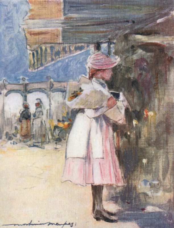 No mercado de flores de Neuilly de Mortimer Ludington Menpes