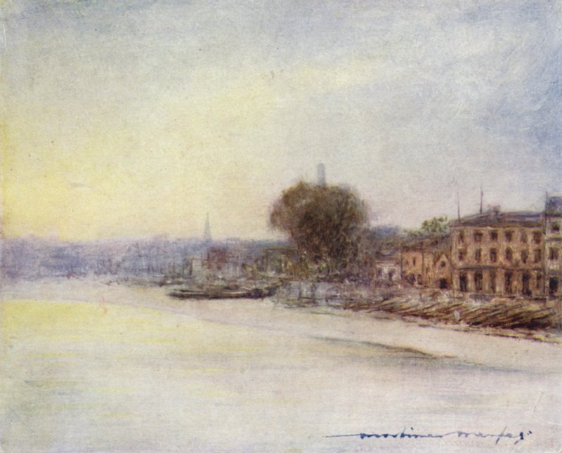 Além da ponte de Hammersmith de Mortimer Ludington Menpes
