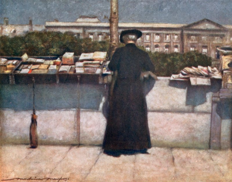 Bookstall no Sena de Mortimer Ludington Menpes