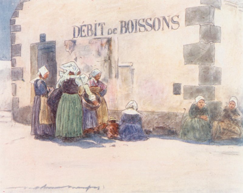 Débito de Boissons (litografia a cores) de Mortimer Ludington Menpes