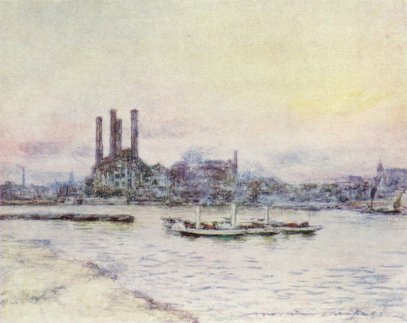 Da ponte de Battersea de Mortimer Ludington Menpes