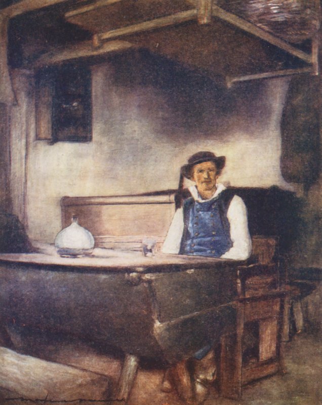 Num Auberge, Pont-Aven (litografia a cores) de Mortimer Ludington Menpes