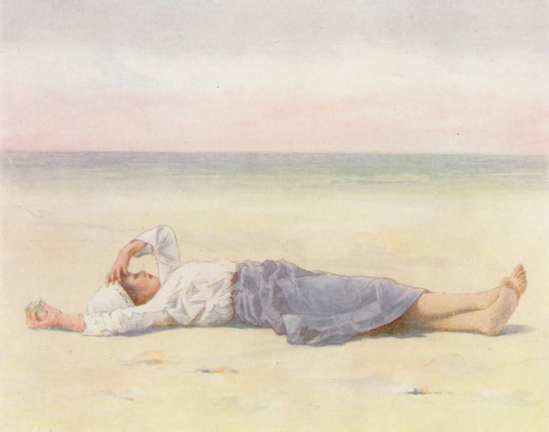 No Olho do Sol (litografia a cores) de Mortimer Ludington Menpes