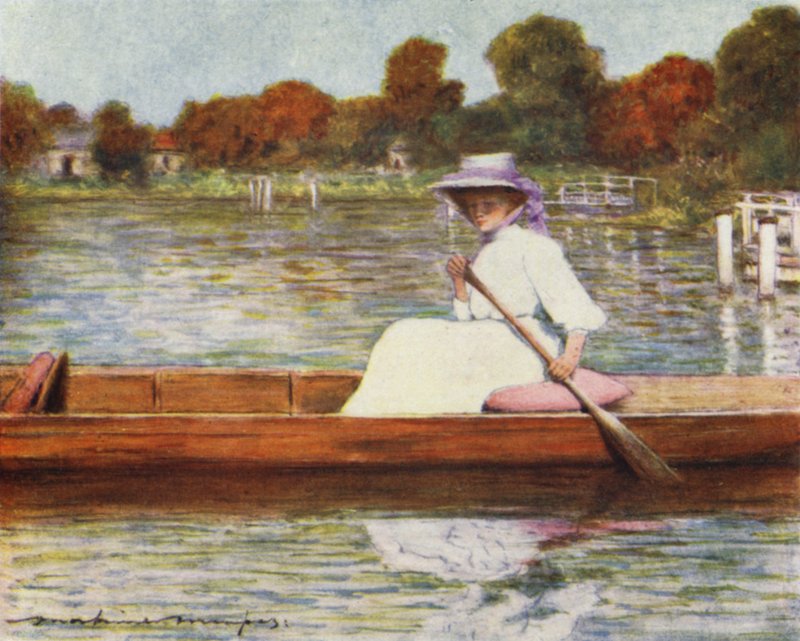 Pangbourne, do Swan Hotel de Mortimer Ludington Menpes