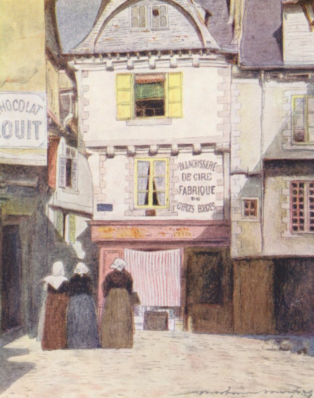 Place Henri Quatre, Vannes (litografia a cores) de Mortimer Ludington Menpes