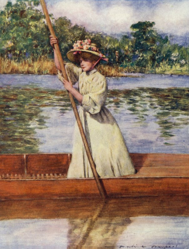 Punting de Mortimer Ludington Menpes