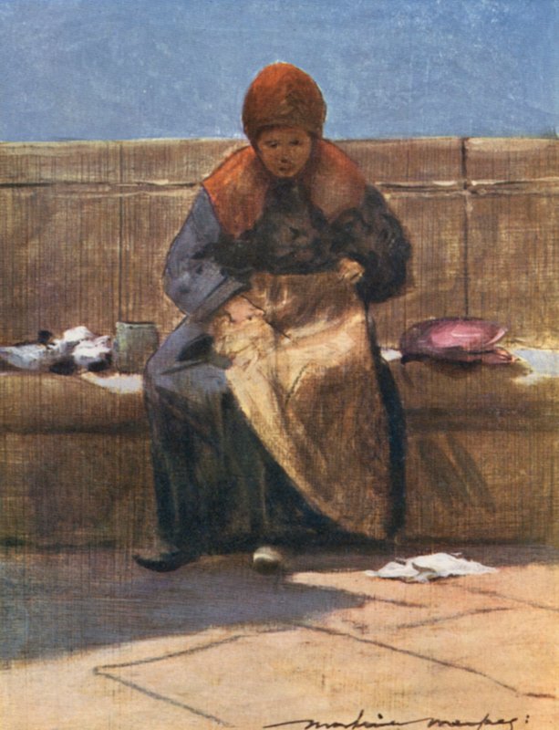 Pegador de pano de Mortimer Ludington Menpes