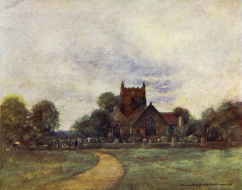 A, igreja, wargrave de Mortimer Ludington Menpes