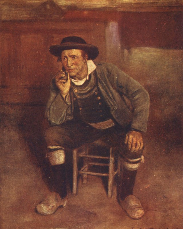 O Mestre da Casa (litografia a cores) de Mortimer Ludington Menpes