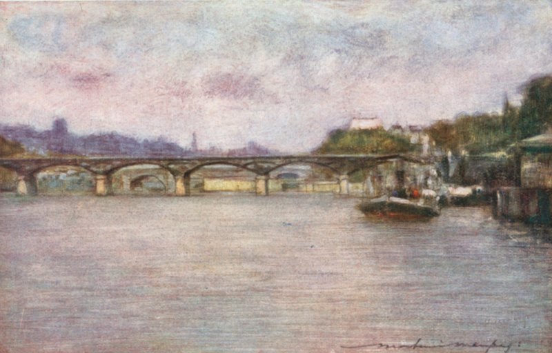 A Pont des Arts (tarde da tarde) de Mortimer Ludington Menpes