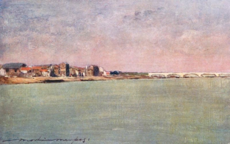 O sena ao pôr do sol de Mortimer Ludington Menpes