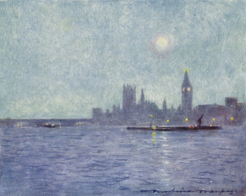 Westminster à noite de Mortimer Ludington Menpes