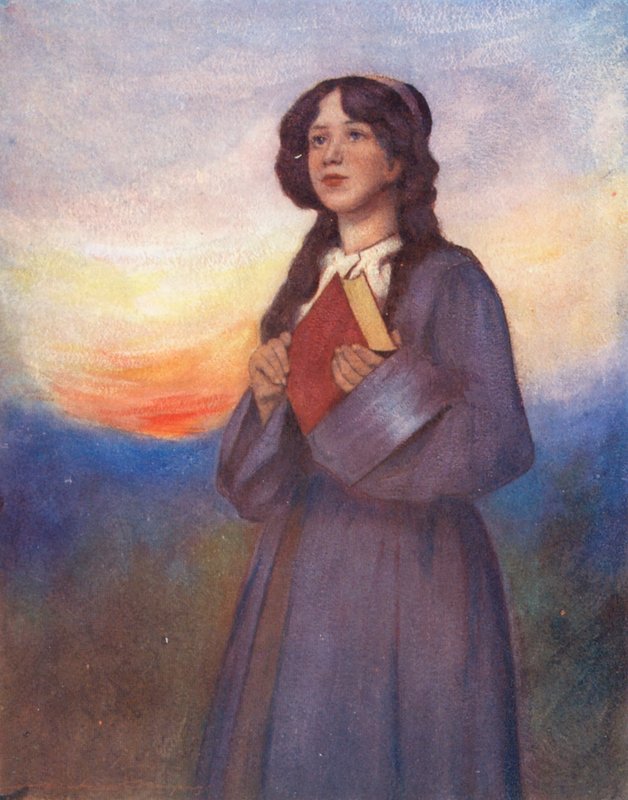 Crianças do Mundo: Americano, Sunset (litografia a cores) de Mortimer Ludington Menpes