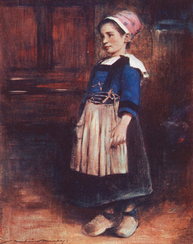 As crianças do mundo: Breton, As melhores roupas de Marie-Jeanne (litografia a cores) de Mortimer Ludington Menpes
