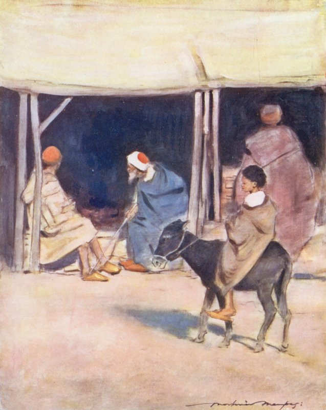 As crianças do mundo: Mouro, Meio-Dia (litografia a cores) de Mortimer Ludington Menpes