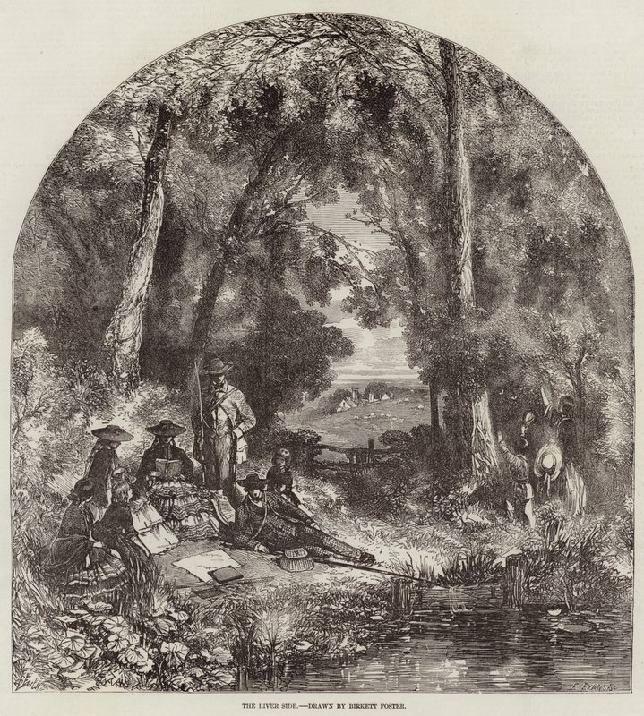 O lado do rio de Myles Birket Foster