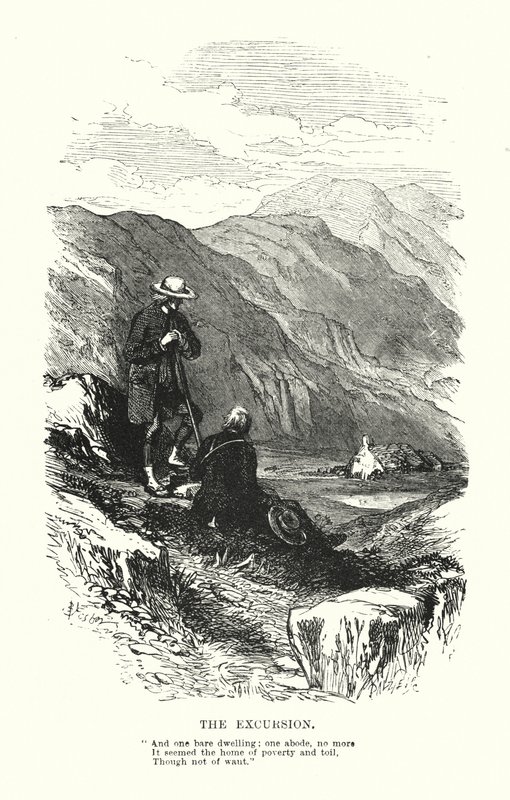 William Wordsworth: A Excursão (gravura) de Myles Birket (after) Foster