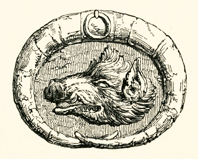 Cabeça do javali de Myles Birket Foster