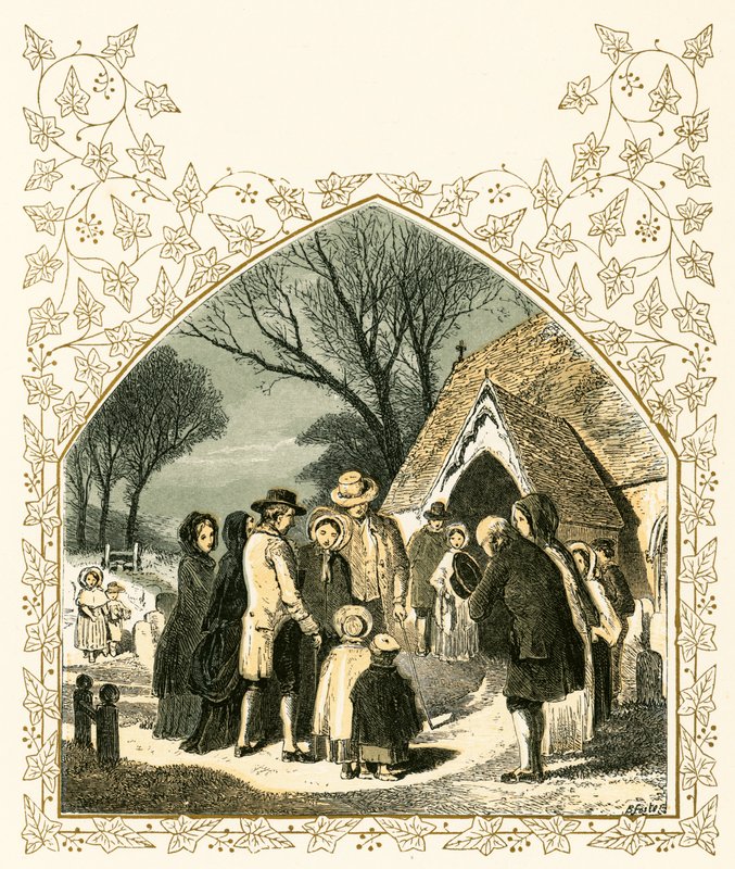 manha de Natal de Myles Birket Foster