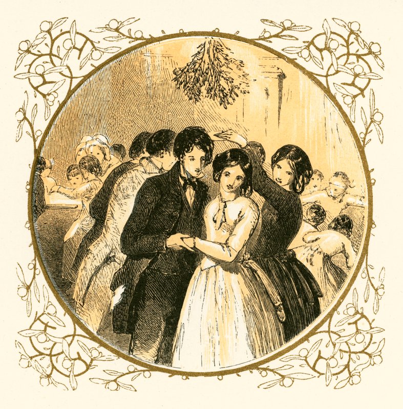 Dançando sob o visco de Myles Birket Foster