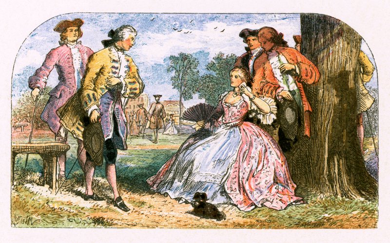 Ilustração para &39;The Double Transformation&39; de Myles Birket Foster