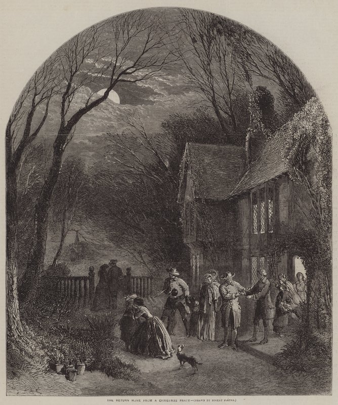 O regresso a casa de uma festa de Natal de Myles Birket Foster