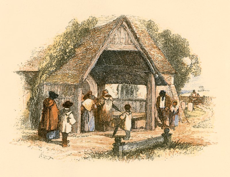 A igreja da aldeia de Myles Birket Foster