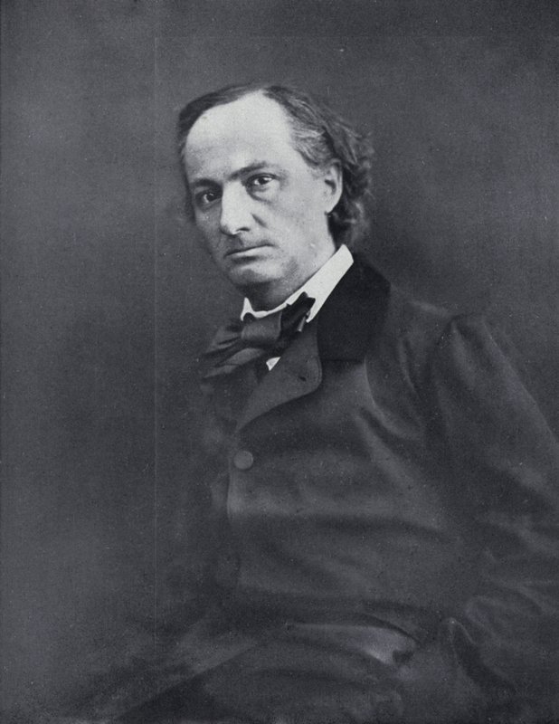O poeta Charles Baudelaire de Nadar