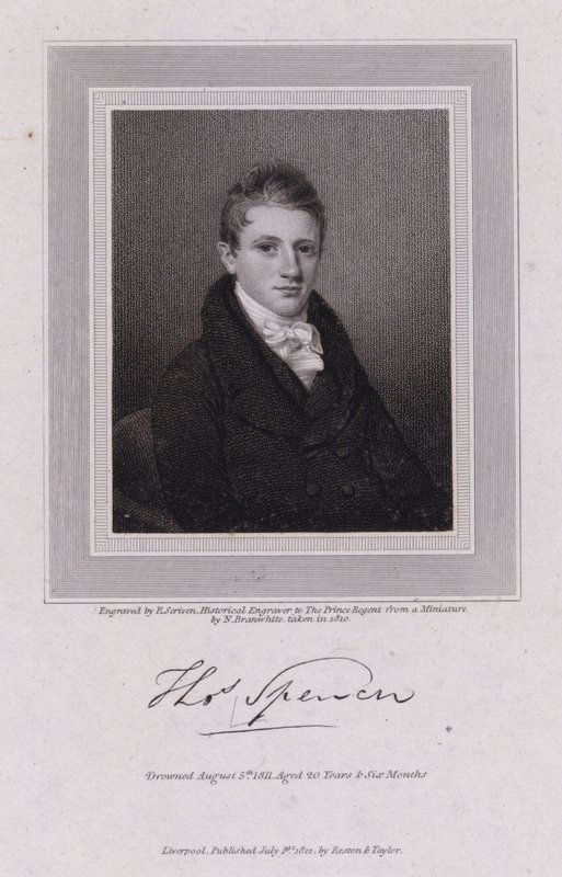 Thomas Spencer, ministro da Congregação Inglesa (gravura) de Nathan Cooper Branwhite