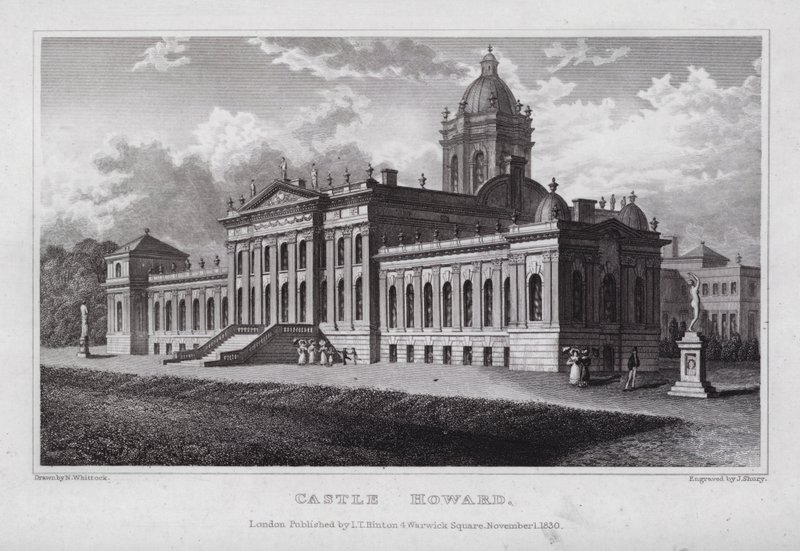 Castelo Howard (gravura) de Nathaniel (after) Whittock