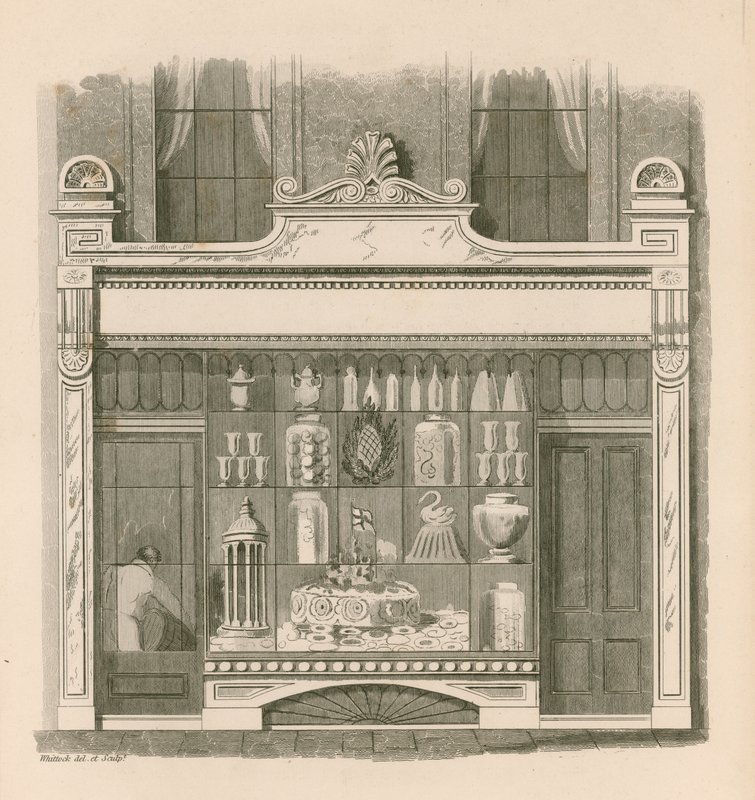 Design frontal de loja no estilo italiano de Nathaniel Whittock