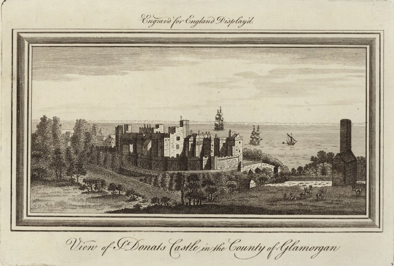 St Donats Castle de Nathaniel and Samuel Buck