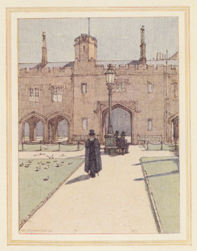 The Charterhouse (litografia a cores) de Nelson Dawson