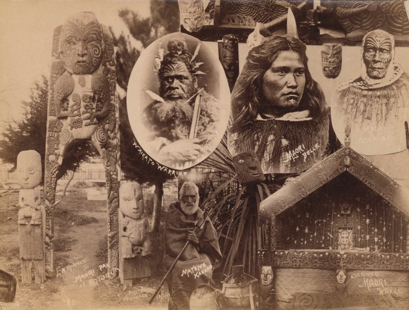 Maoris, Nova Zelândia (foto a p/b) de New Zealand Photographer