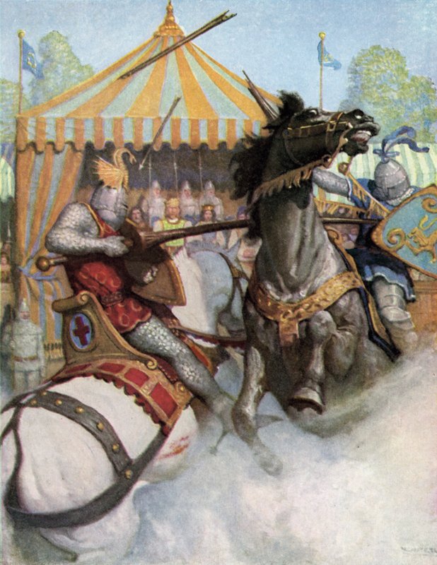 Um torneio nos dias do Rei Arthur de Newell Convers Wyeth