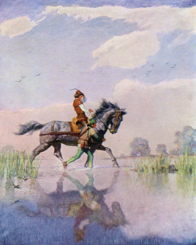 Ilustração para a flecha negra por Robert Louis Stevenson de Newell Convers Wyeth