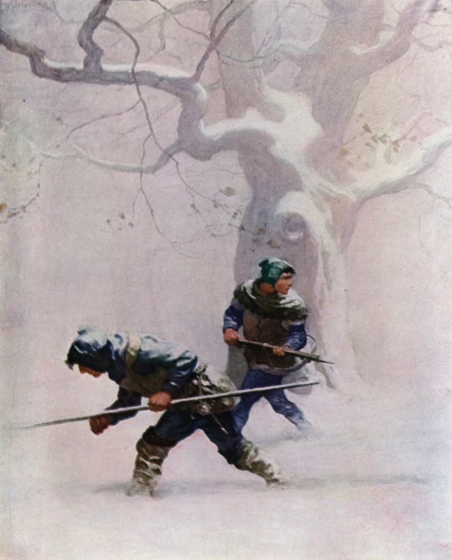 Ilustração para a flecha negra por Robert Louis Stevenson de Newell Convers Wyeth