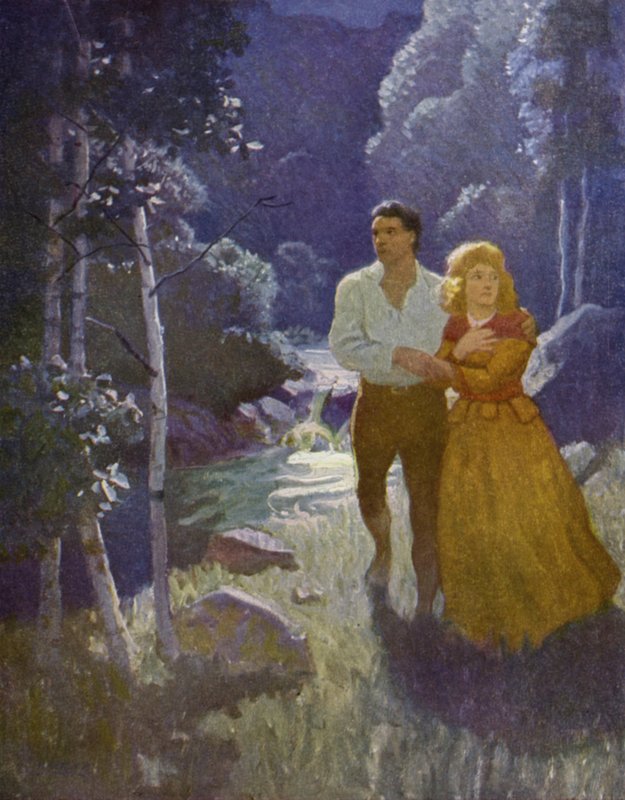 Ilustração para o último dos moicanos de Newell Convers Wyeth