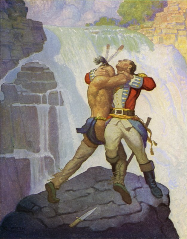 Ilustração para o último dos moicanos de Newell Convers Wyeth