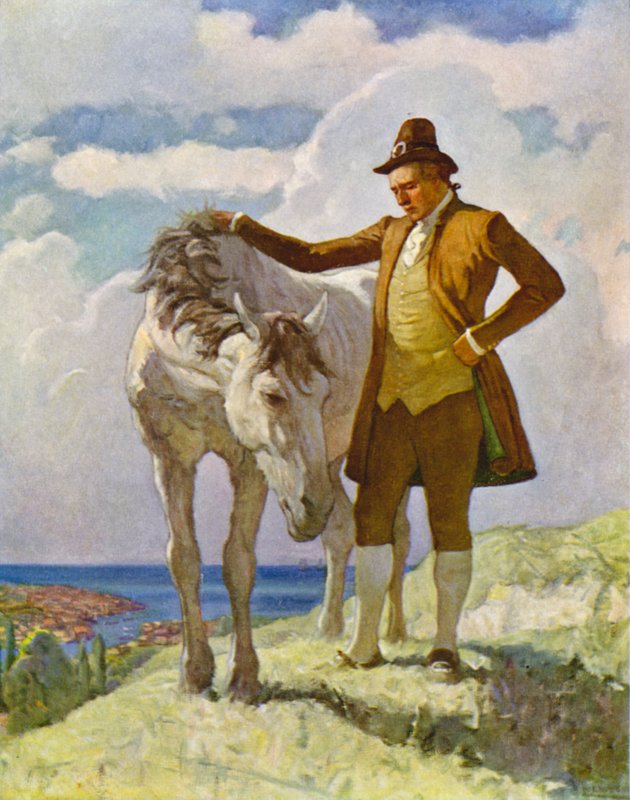 Sir Nat e o cavalo de Newell Convers Wyeth