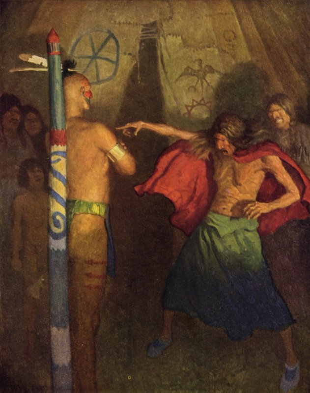 Ilustração para o último dos moicanos de Newell Convers Wyeth