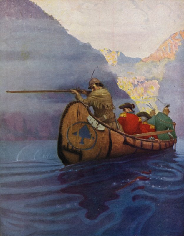 Ilustração para o último dos moicanos de Newell Convers Wyeth
