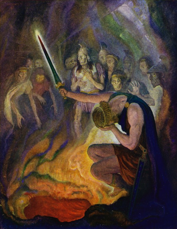Odisseia: Odisseu na terra dos mortos de Newell Convers Wyeth
