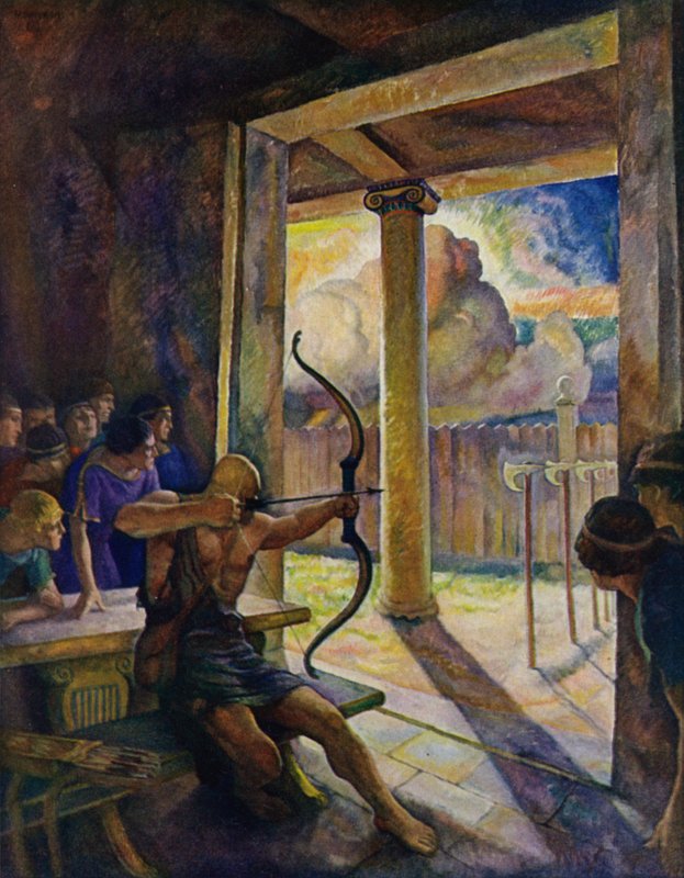 Odisséia: O julgamento do arco de Newell Convers Wyeth