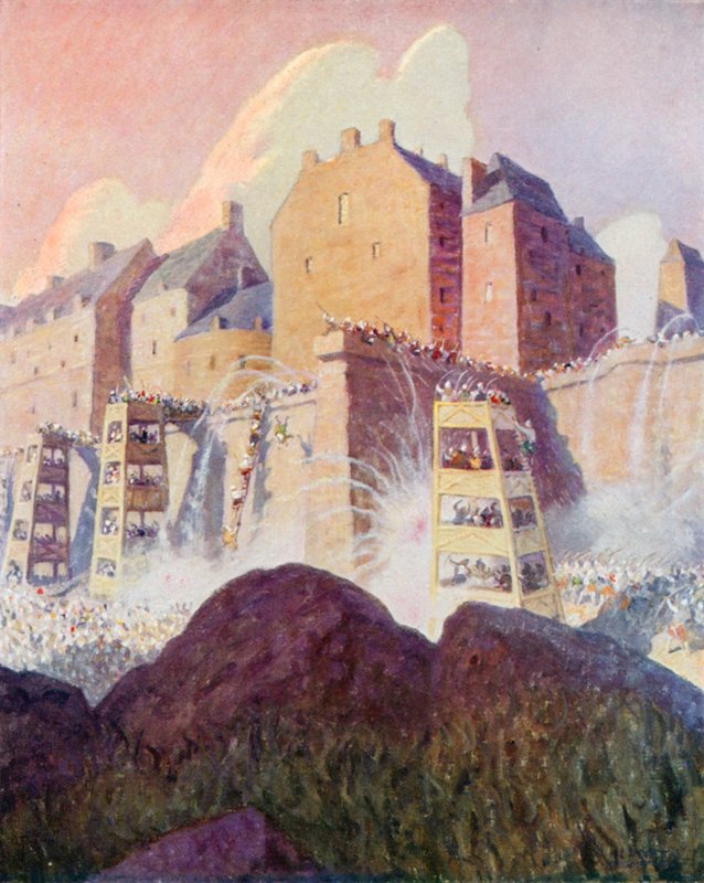 A Batalha do Castelo de Stirling de Newell Convers (after) Wyeth