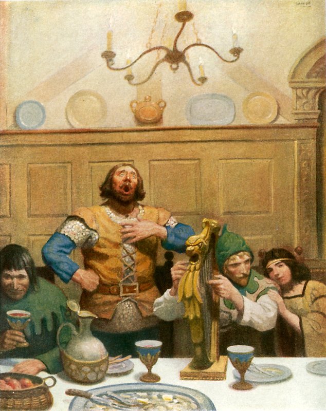 Little John canta no banquete de Newell Convers Wyeth