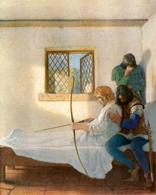 A passagem de Robin Hood de Newell Convers Wyeth