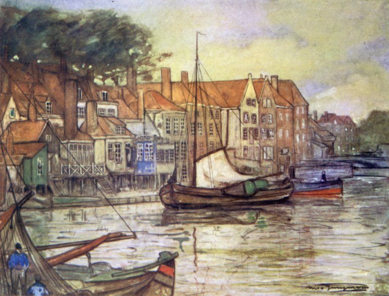 Um canal em Middelburg de Nico Jungman