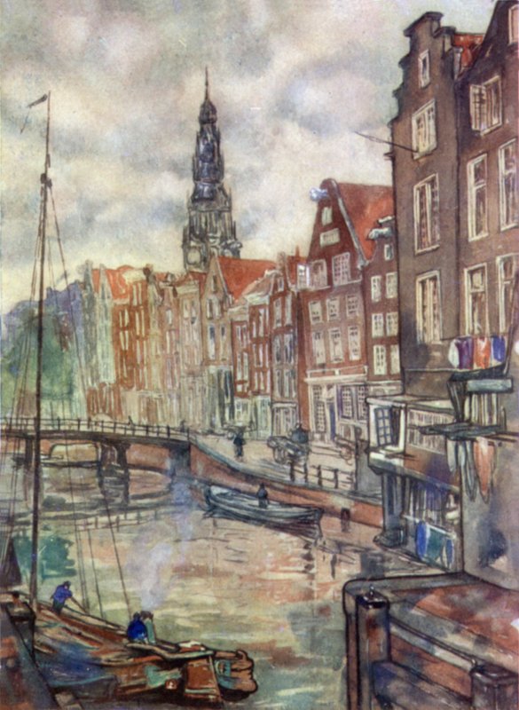 Oudezijdesch, Voorburgwal, Amsterdã de Nico Jungman