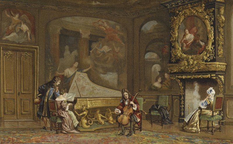 Interior de uma casa holandesa, c1680 de Nico Steffelaar